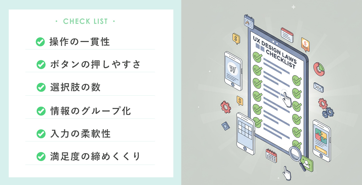 売れるスマホECサイトになるために！UXデザインの法則に基づく必須チェックリスト