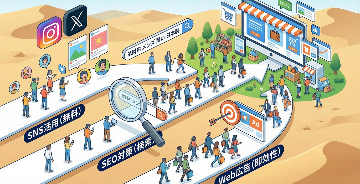 ECサイトの集客施策（SNS、SEO、Web広告）