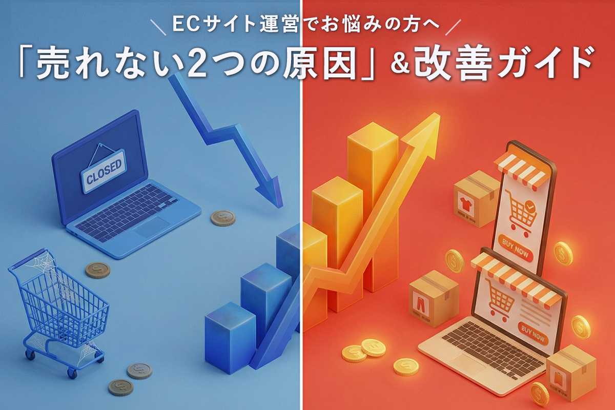 ECサイト運営でお悩みの方へ売れない２つの原因&改善ガイド