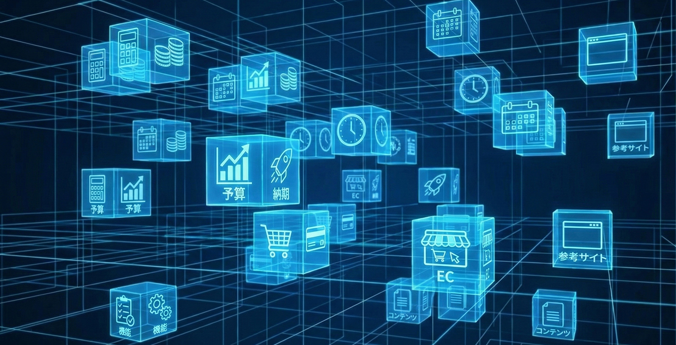 WEB制作会社依頼前の準備イメージ