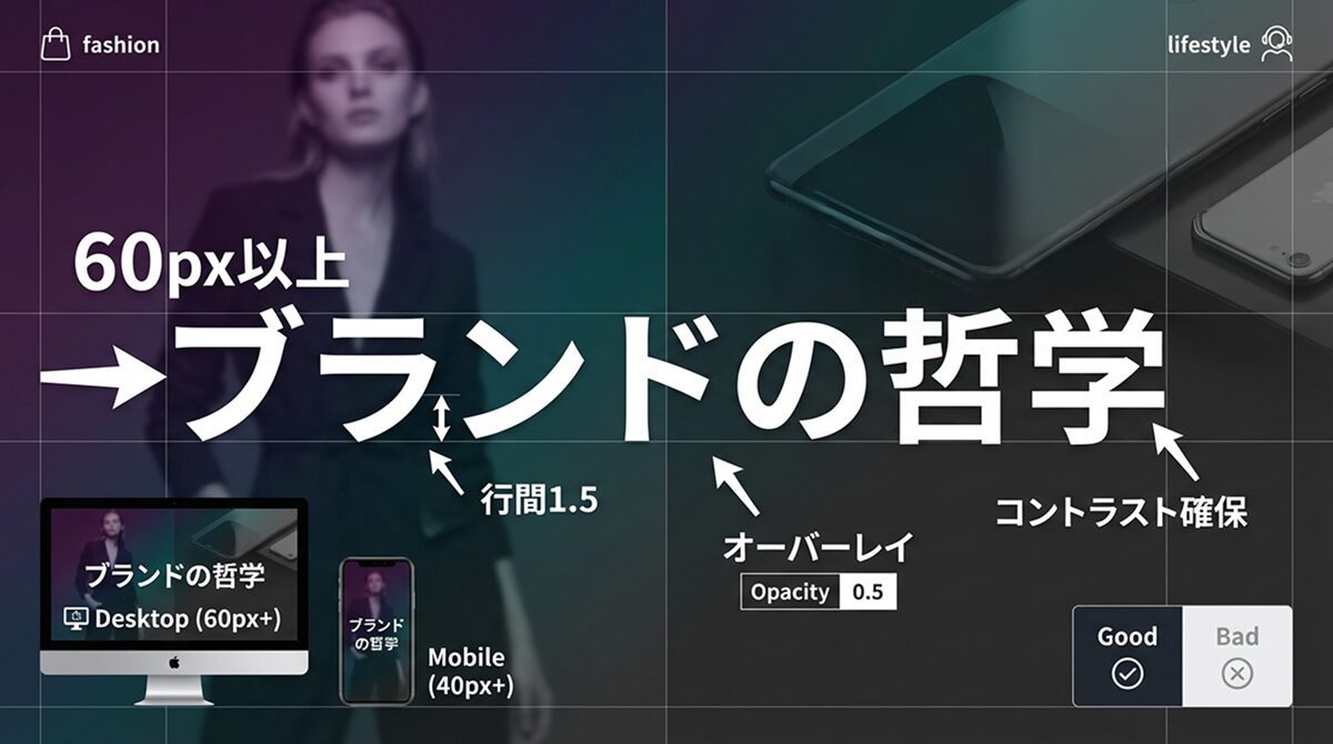 巨大なタイポグラフィの例