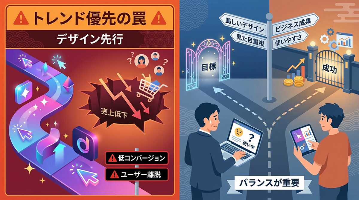 デザイントレンド導入の失敗例