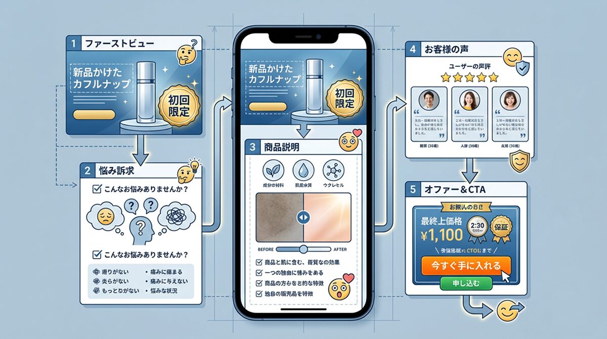 フォーム一体型LPの構成