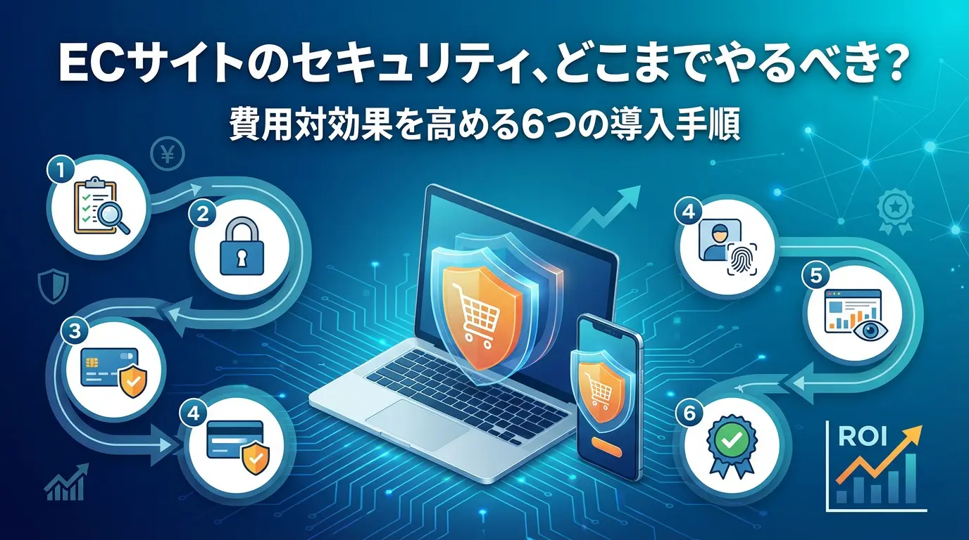 ECサイトのセキュリティ、どこまでやるべき？費用対効果を高める6つの導入手順
