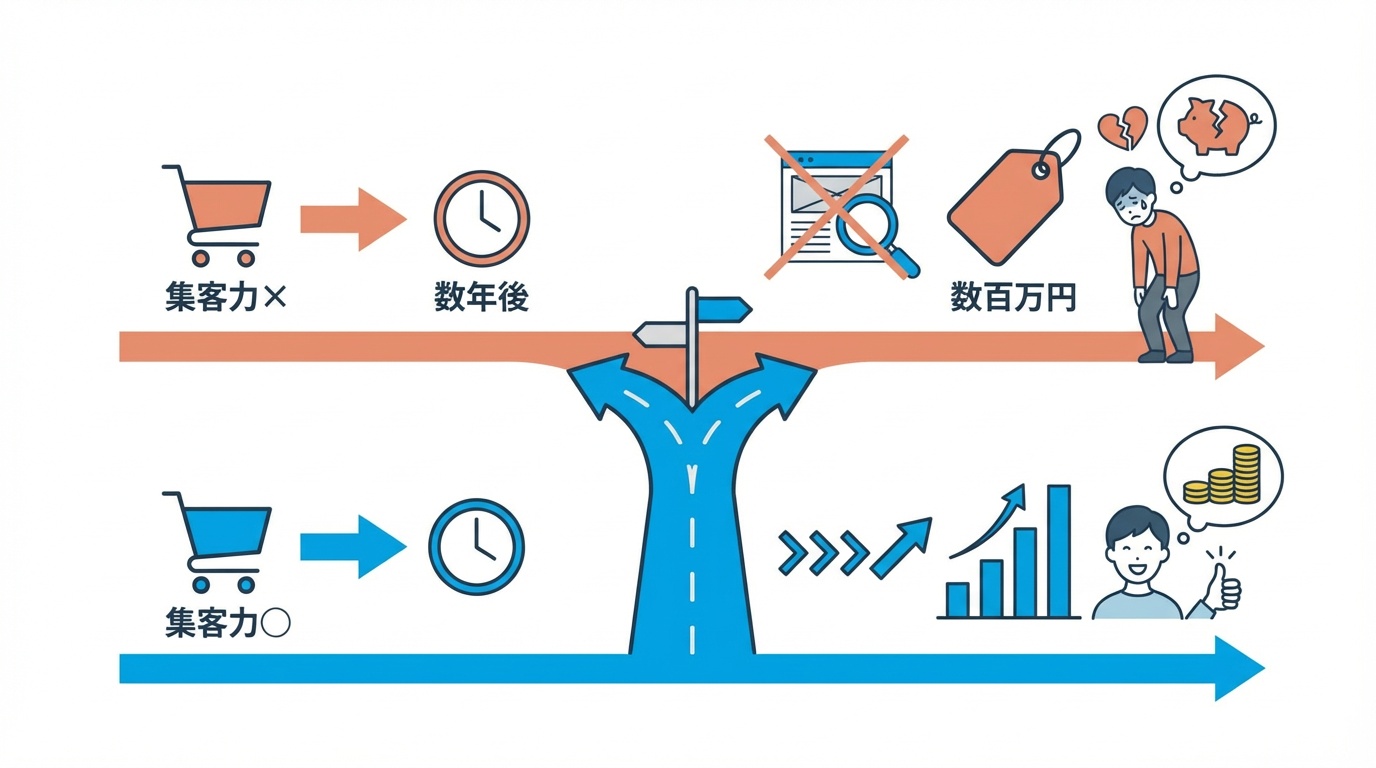 集客力による比較