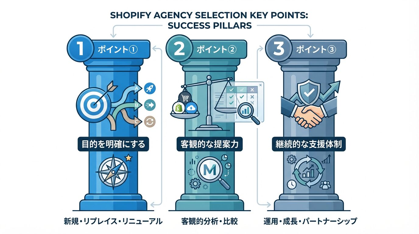 Shopify制作会社選びのポイント