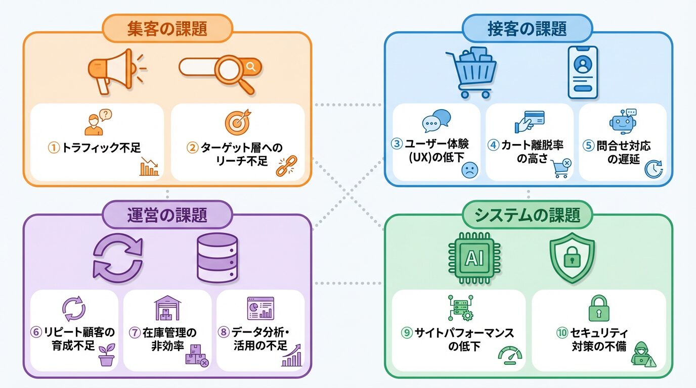 ECサイト運営の10の主要課題