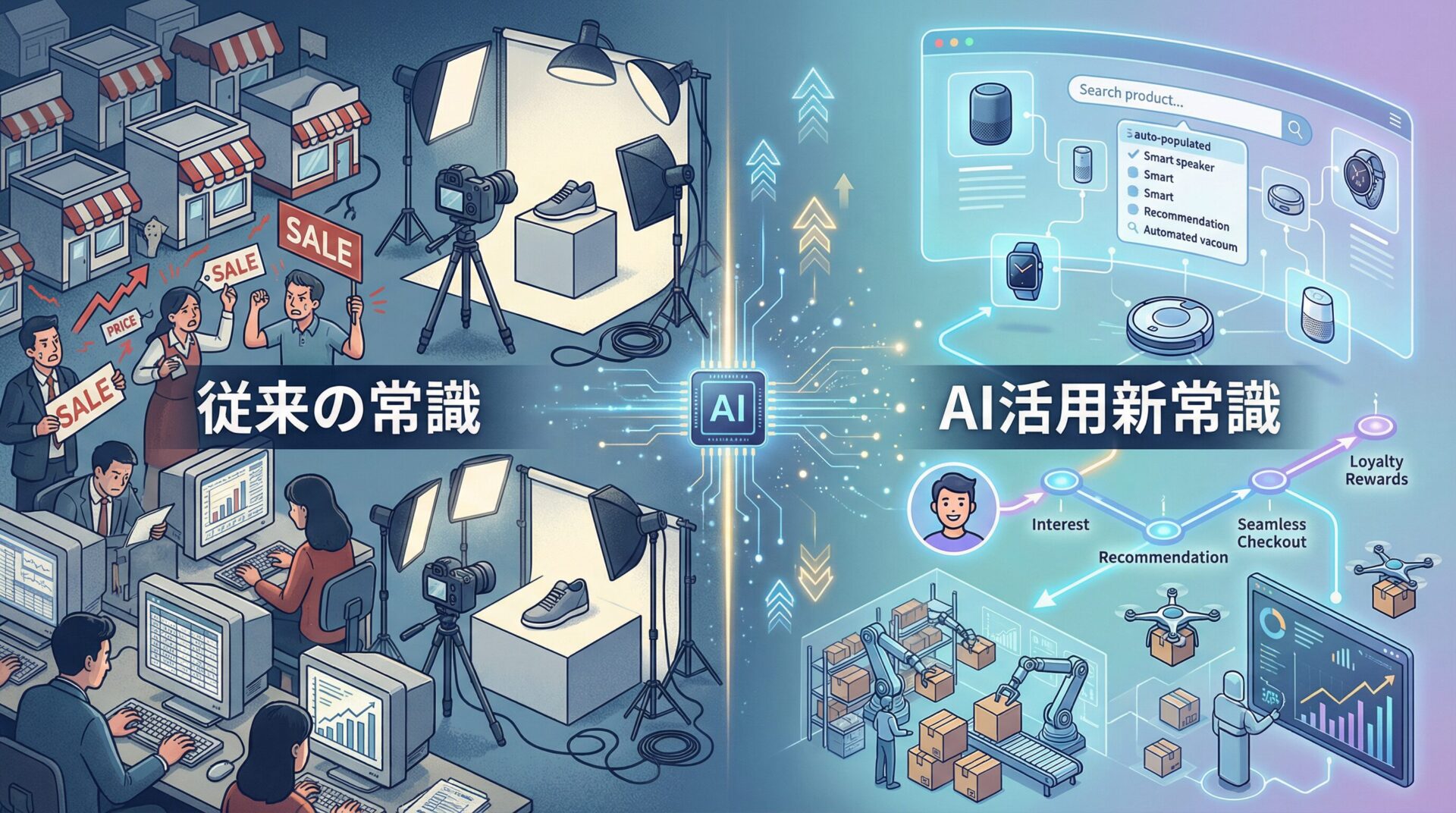 従来の常識とAI活用新常識