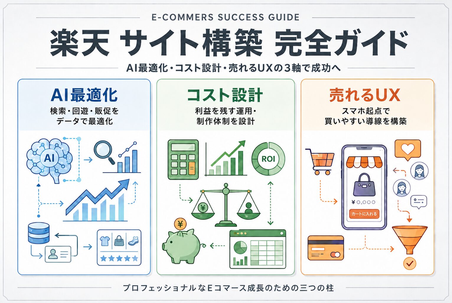 楽天 サイト構築の完全ガイド：AI最適化・コスト設計・売れるUXをプロが徹底解説